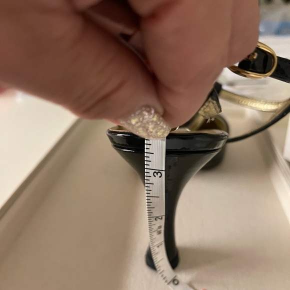 Pancaldi Black Glossy Heel size 5 with dust bag - Picture 3 of 3